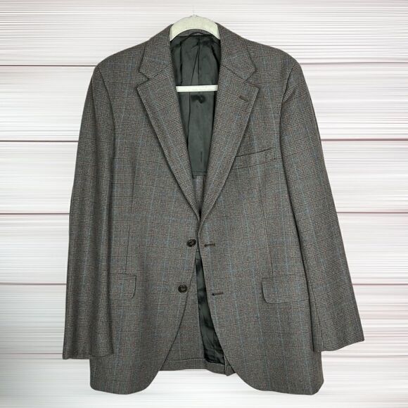 Brooks Brothers Vintage Glen Check Single Breasted Blazer Sport Coat 41R - Picture 2 of 16